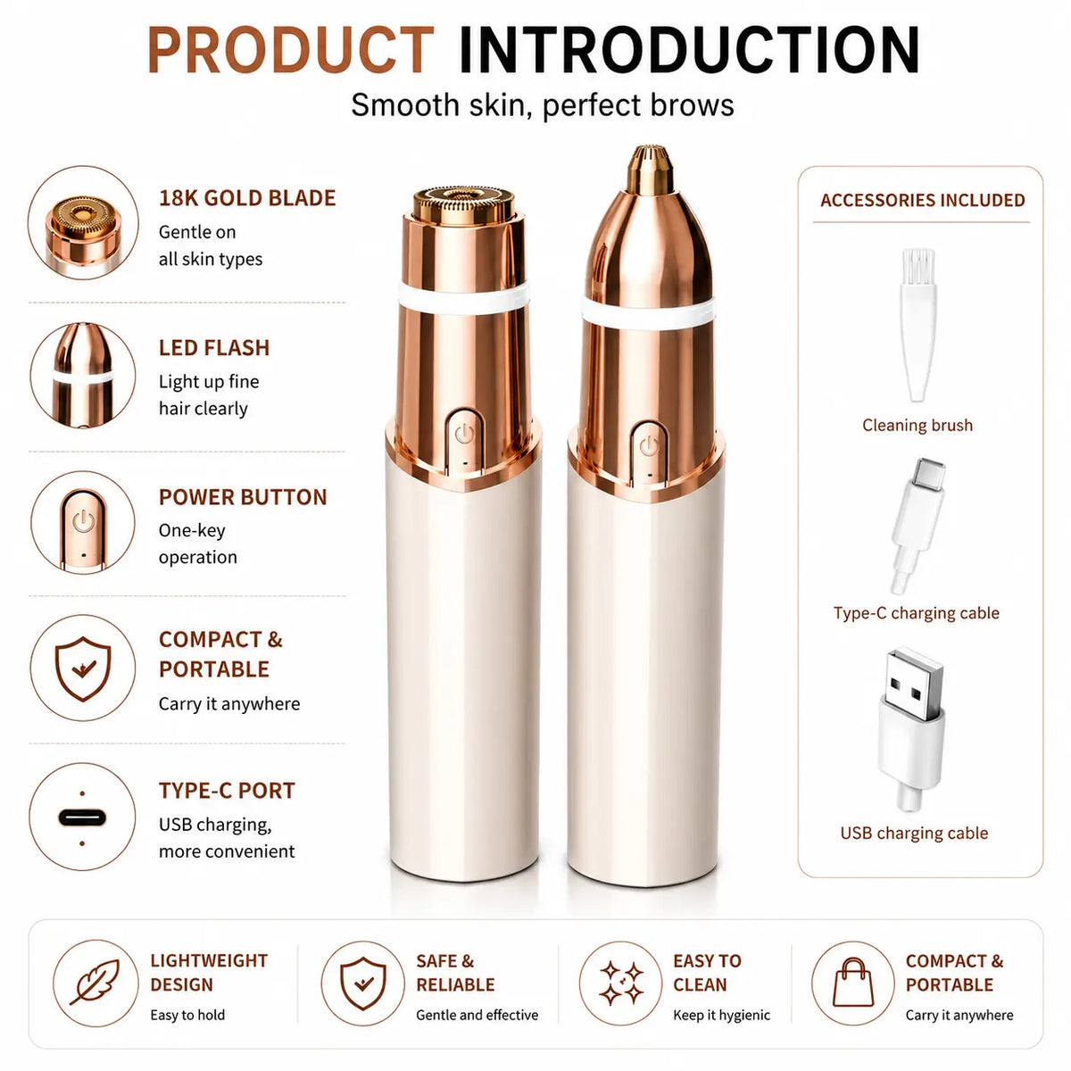 QANVA dual-head trimmer features