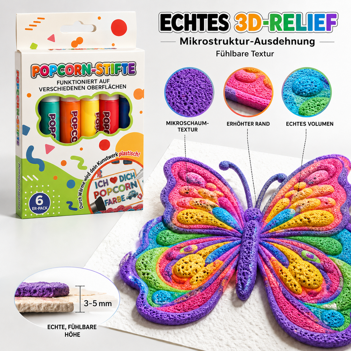 🤩 Nur heute: 80 % Rabatt🎠 | IEY 3D-Relief-Kunststift – Erwecke deine Zeichnungen zum Leben! 🪄🎨