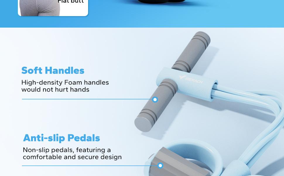 MERACH pedal resistance band product overview