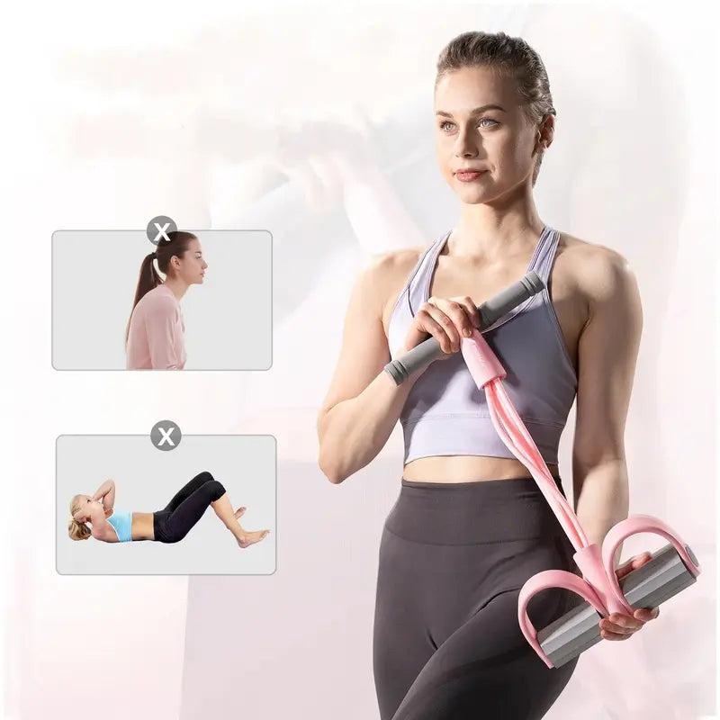 MERACH Pink pedal resistance band for upper body exercise