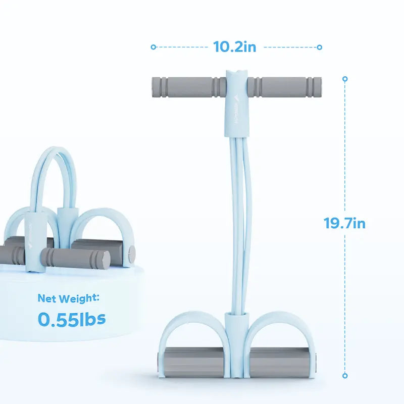 MERACH Blue pedal resistance band dimensions and weight