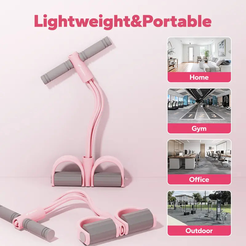 MERACH Pink pedal resistance band lightweight portable design