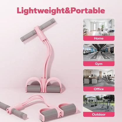 MERACH Pink pedal resistance band lightweight portable design