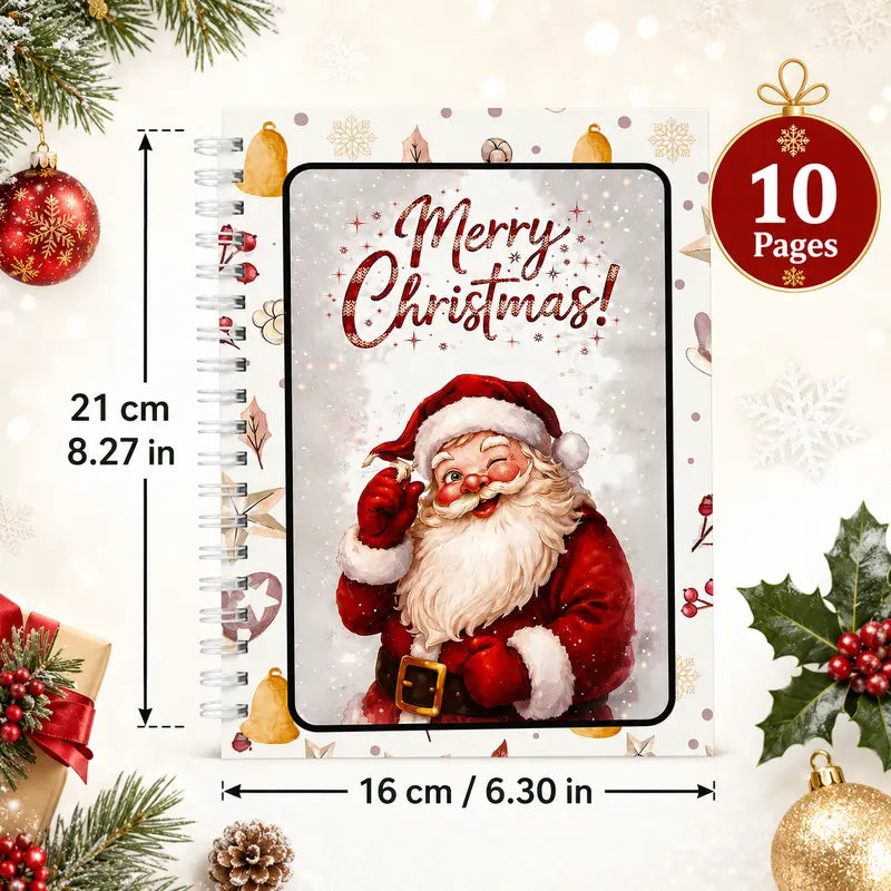 Christmas gift card book size and page overview