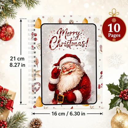 Christmas gift card book size and page overview