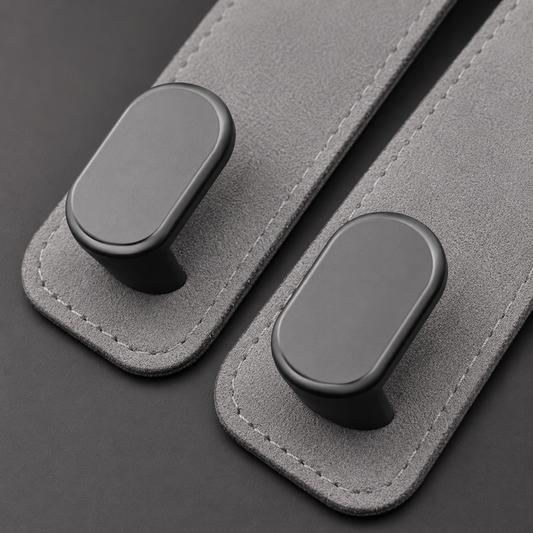 Faux Suede Car Headrest Double Hooks
