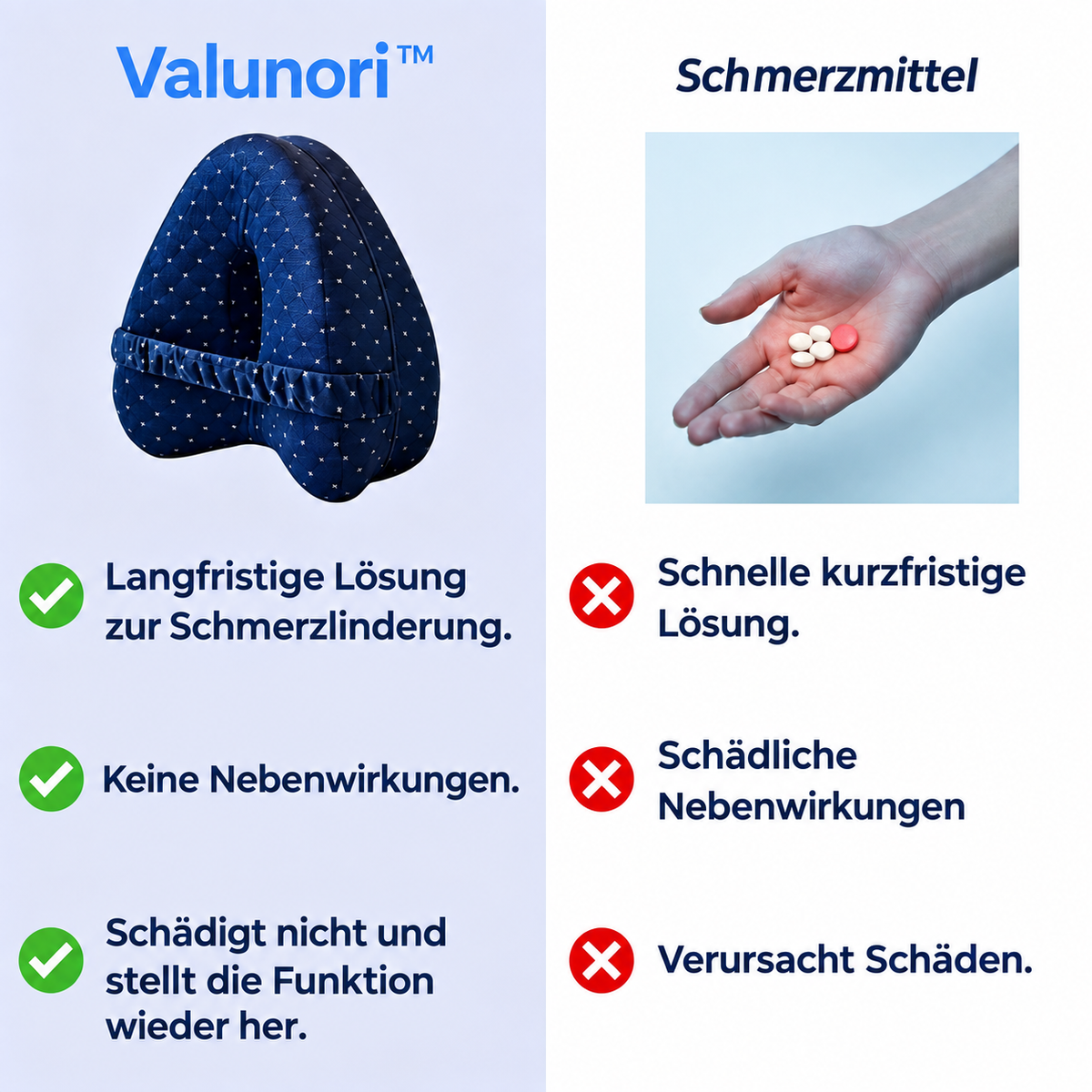 ✨🔥 Ergonomisches Beinausrichtungskissen – Unterstützung für Hüfte, Knie und unteren Rücken für Seitenschläfer 🔥✨