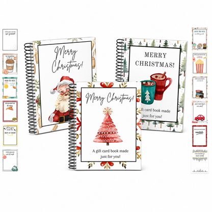 Modern Holiday three-book Christmas gift card set