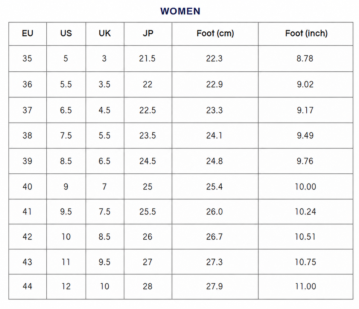 Size Guide Women